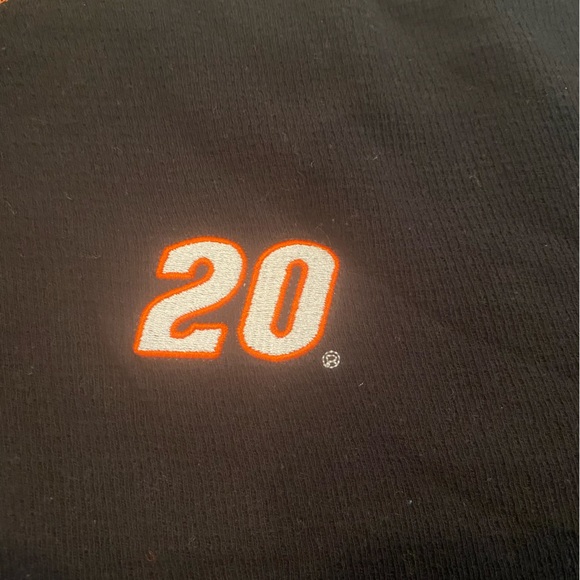 Chase NASCAR Black Orange Tony Stewart #20 Long Sleeve Pullover Sweater Mens L - Picture 4 of 7